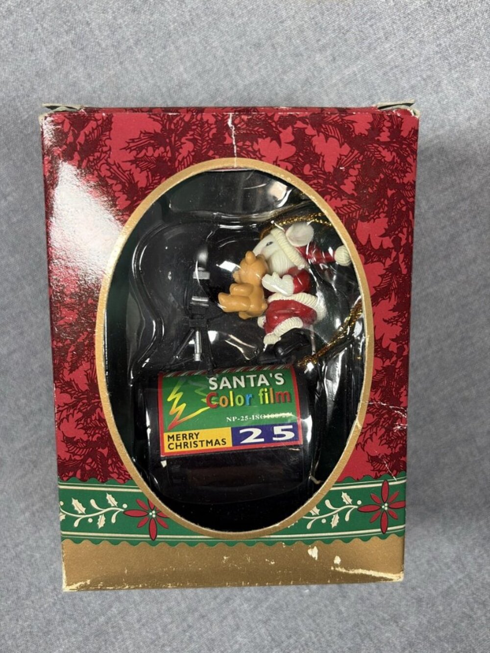 Trim A Home Tree Charm Santa Mouse Photographer Color Film Ornament Box